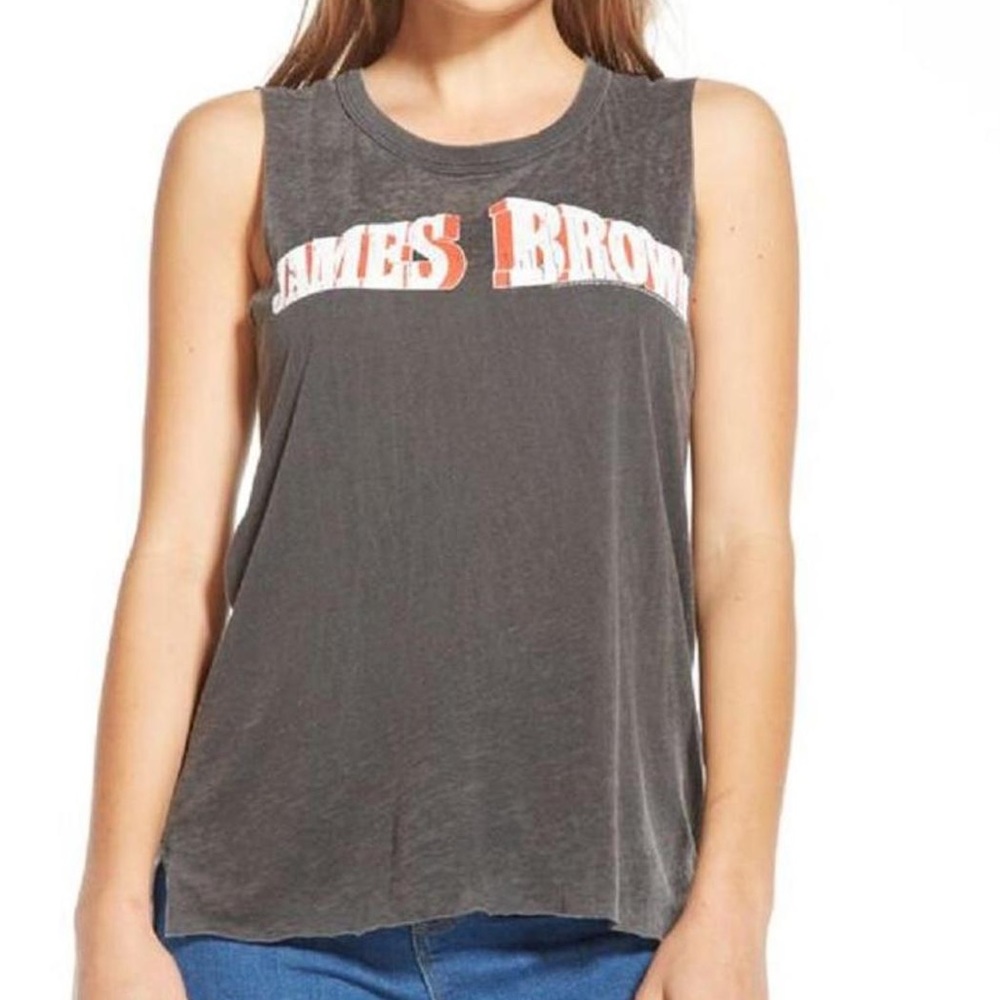 Chaser James brown tank top